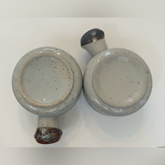 Vintage Speckled strawberry Stoneware Takahashi Soup bowls with Handles - Picture 6 of 6